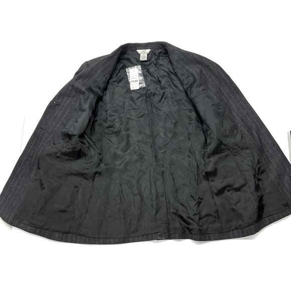 Brooks Brothers 346 Womens Sz 8 Jacket Blazer New Gray Striped NWT - Picture 7 of 7